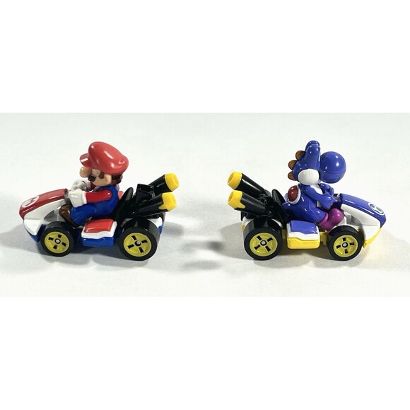 Mattel 2018 Nintendo Mario Kart Die-cast Toys Lot Of 2 Super Mario & Yoshi - Picture 5 of 8
